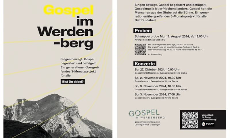 Gospel im Werdenberg Konzert